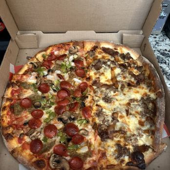 John And John's A Pizza Shop - Half supreme half philly 15" - Pizza Near Me - Orlando, Florida John And John's A Pizza Shop - Half supreme half philly 15" - Pizza Near Me - Orlando, Florida