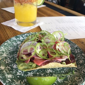 Dos Pescados - delicious ahi tostada - Seafood Near Me - Aptos, California Dos Pescados - delicious ahi tostada - Seafood Near Me - Aptos, California
