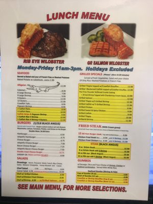 Menu photo 7 Sealand Seafood & Steak Restaurant Brenham, TX