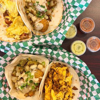 Luna's Tacos - Two #1 Build Your Own tacos and two ##8 Marbellous Egg tacos! - Tacos Near Me - Round Rock, Texas Luna's Tacos - Two #1 Build Your Own tacos and two ##8 Marbellous Egg tacos! - Tacos Near Me - Round Rock, Texas