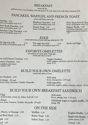 Menu photo 1 D's Diner Wilkes-Barre, PA