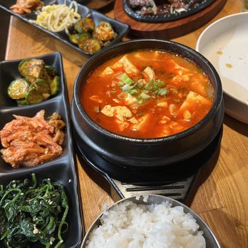 Jane - Soon tofu, LA galbi, assorted banchan and rice - Coffee & Tea Near Me - Los Angeles, California