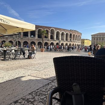Caffé Liston 12 - View from our table - Italian Near Me - Verona, VR Caffé Liston 12 - View from our table - Italian Near Me - Verona, VR