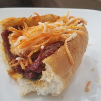 Pho Vina - Beef Sandwich (1/2 of it is gone cuz my friend ate it immediately) - Vietnamese Near Me - Pomona, California