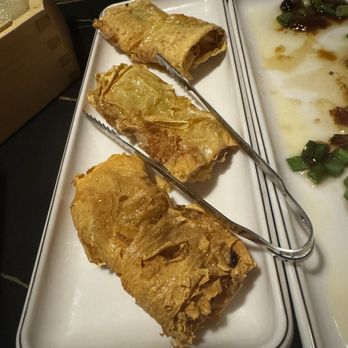 Dao DimSum - Crispy Shrimp with Tofu Skin Roll - Dim Sum Near Me - New York, New York Dao DimSum - Crispy Shrimp with Tofu Skin Roll - Dim Sum Near Me - New York, New York