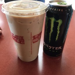 Large ice coffee
