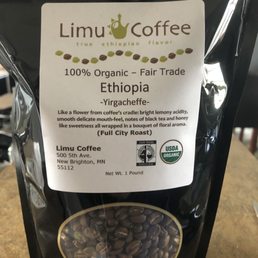 Ethiopian Yirgacheffe whole bean coffee!