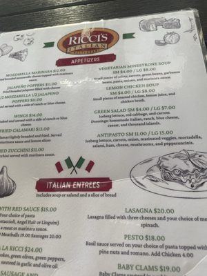 Menu photo 8 Ricci's Italian Restaurant Bellflower, CA Menu photo 8 Ricci's Italian Restaurant Bellflower, CA
