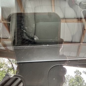 Auto Glass Now - Can't even see it really after the repair. Was about the size of a quarter - two rock stars with a small run. - Windshield Installation & Repair Near Me - Smyrna, Georgia