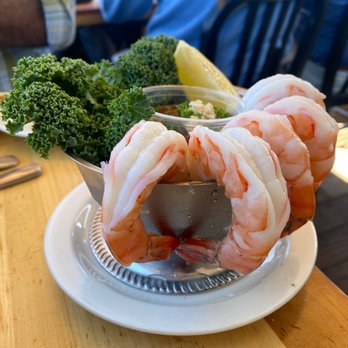 Brophy Bros - Shrimp Cocktail. Comes with five large shrimp. So crisp and fresh. A must have appetizer! - Seafood Near Me - Santa Barbara, California