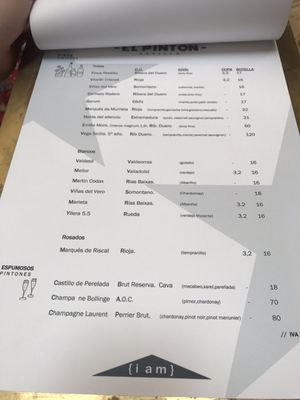 Menu photo 5 El Pintón Seville, SE