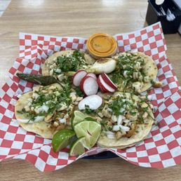 4 chicken tacos. Amazing. 4 chicken tacos. Amazing.