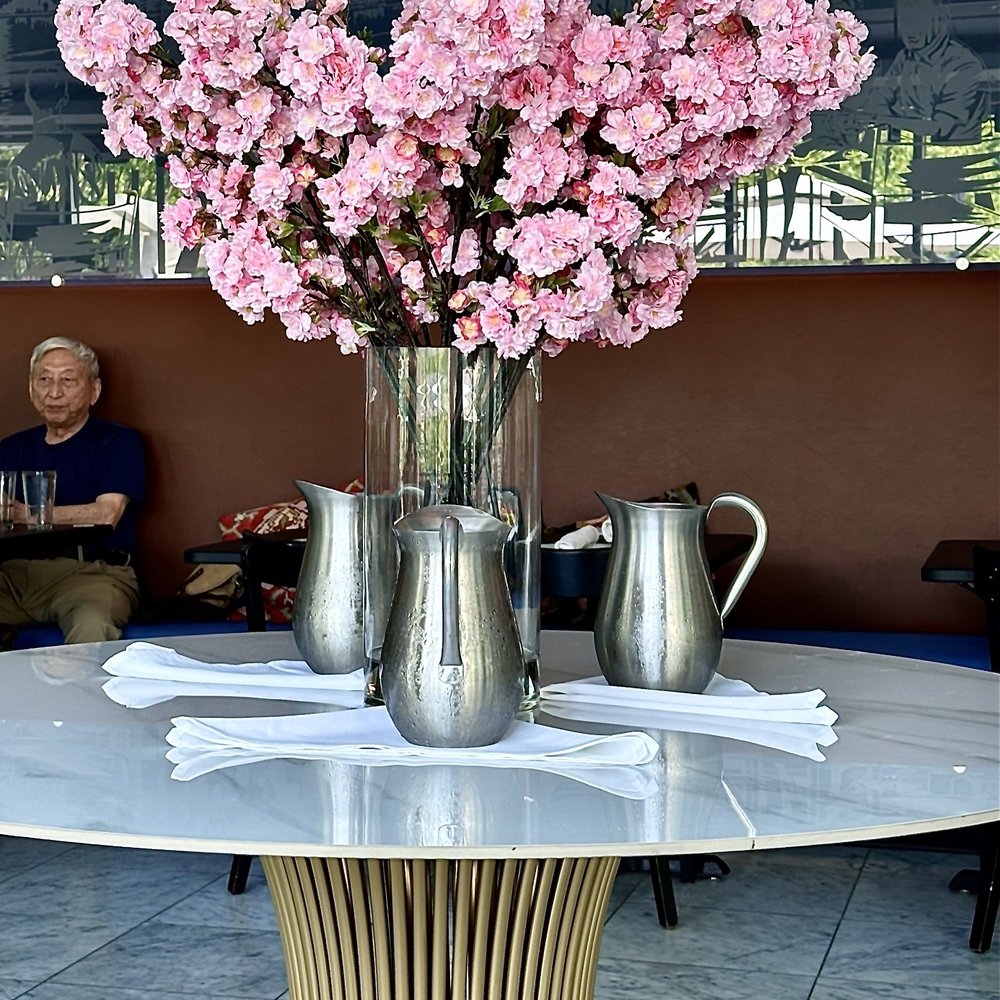 Ayse Meze Lounge - A pretty floral arrangement. - Mediterranean Near Me - Rockville, Maryland Ayse Meze Lounge - A pretty floral arrangement. - Mediterranean Near Me - Rockville, Maryland