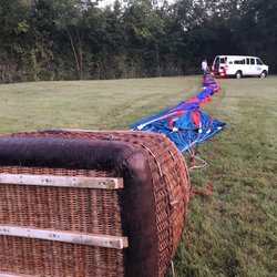 Preparing the balloon.