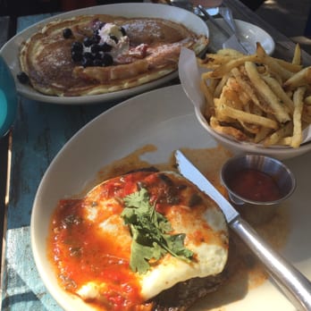 Perla's - The steak ranchero is amazing!!! The big blue banana pancake is also amazingly good!! - Seafood Near Me - Austin, Texas Perla's - The steak ranchero is amazing!!! The big blue banana pancake is also amazingly good!! - Seafood Near Me - Austin, Texas