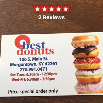 Best Donuts - two donuts on a wooden table - Donuts Near Me - Bowling Green, Kentucky