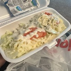 Gionino's Pizzeria of Broadview Hgts-Brecksville - My "large" tossed salad with extra cheese for $10.95! So disappointing!!
