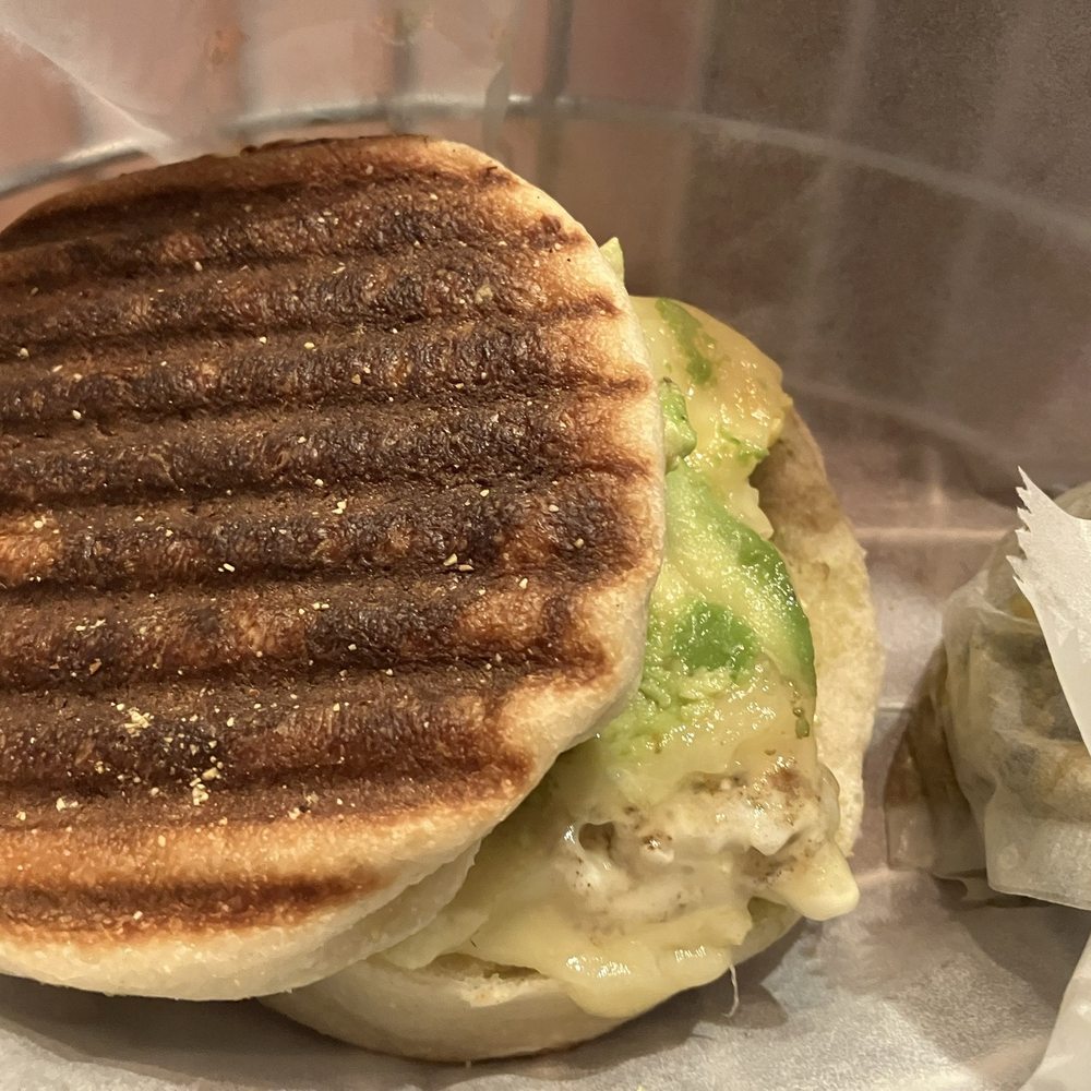 Egg and cheese on an English