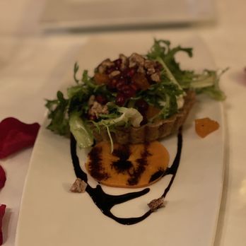 Bouchon - Goat cheese tart appetizer - French Near Me - Santa Barbara, California