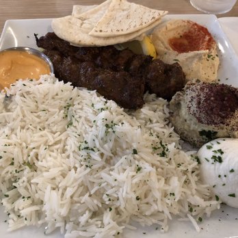 Crimson - Ground Sirloin Gyro with 2 Sides - Mediterranean Near Me - Santa Monica, California
