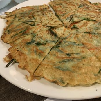 K Kitchen and Fish Day - Chive Seafood Jeon Pancake - Korean Near Me - Union City, California K Kitchen and Fish Day - Chive Seafood Jeon Pancake - Korean Near Me - Union City, California