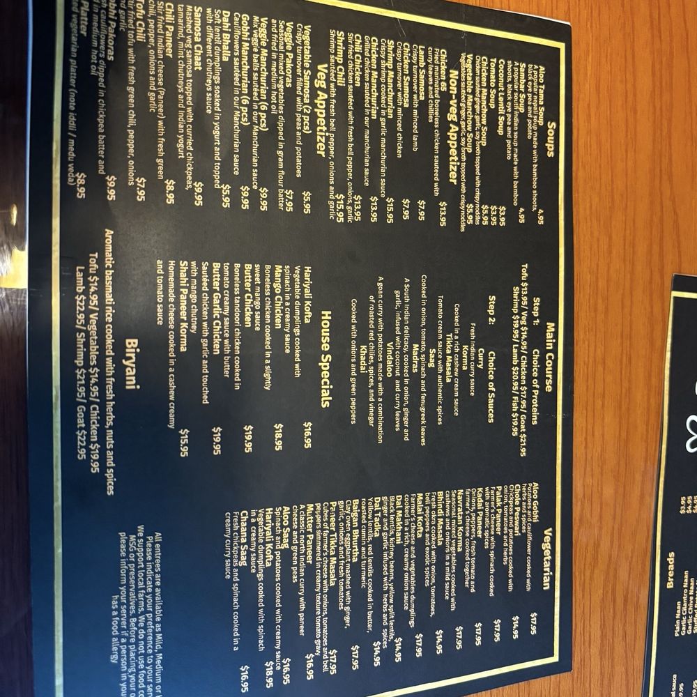 L’amour Restaurant - Menu - Indian Near Me - Springfield, Massachusetts