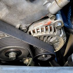 Martin's Service Center - My Gasket rocker cover/alternator deflector installed by Hyundai in June 2025 is missing
