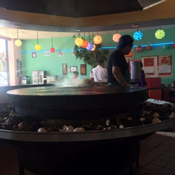 Ton's Mongolian Grill - The Mongolian BBQ grill used. - Mongolian Near Me - Grand Prairie, Texas