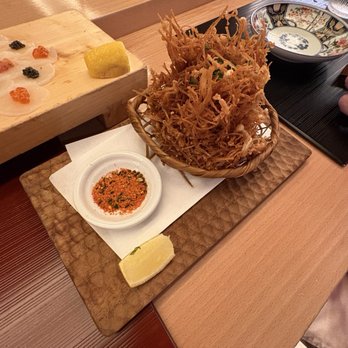 Mensho Ramen - Enoki chips - Ramen Near Me - Mesa, Arizona Mensho Ramen - Enoki chips - Ramen Near Me - Mesa, Arizona