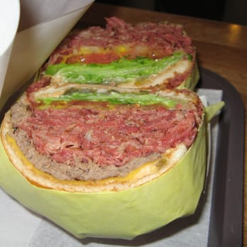 The Original Tops - Tops Special - Quarter Pound Burger with Pastrami, Cheese, and Mustard - Burgers Near Me - Pasadena, California The Original Tops - Tops Special - Quarter Pound Burger with Pastrami, Cheese, and Mustard - Burgers Near Me - Pasadena, California