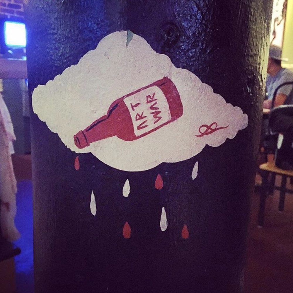 The Bricks - random art on a wall - Bars Near Me - Tampa, Florida The Bricks - random art on a wall - Bars Near Me - Tampa, Florida