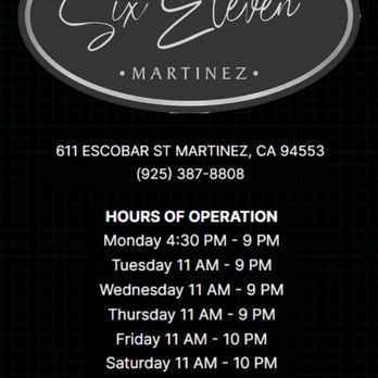 Six Eleven  - Bars Near Me - Martinez, California
