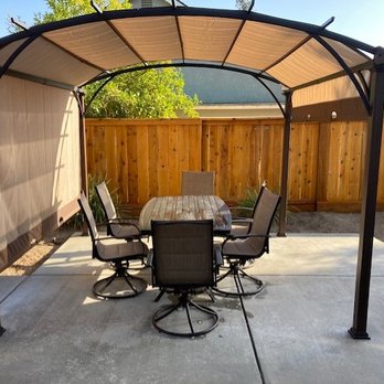 Ace Hardware - Living Acccents 10 x 10 Arched Pergola with 7 piece Dining set - Hardware Stores Near Me - Fresno, California