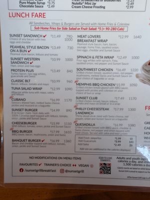 Menu photo 2 Sunset Grill Markham, ON
