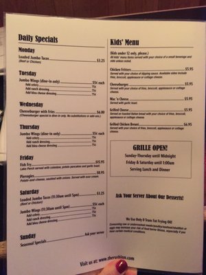 Menu photo 2 Rush Inn Lakewood, OH