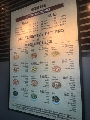 Menu photo 1 MOD Pizza Fayetteville, NC Menu photo 1 MOD Pizza Fayetteville, NC