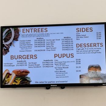 Ohana Grindz - Menu - Hawaiian Near Me - Wasilla, Alaska