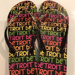 Shy vs Bold - Everyone needs a pair of Detroit flip flops.