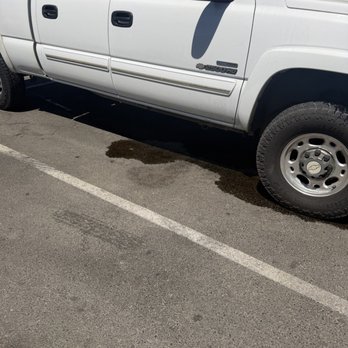 Walmart Supercenter - Oil on my tire from being parked in a puddle of oil after being serviced. - Grocery Near Me - Yucca Valley, California