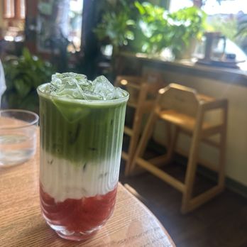 Tanzie's - Matcha strawberry drink - Salad Near Me - Berkeley, California