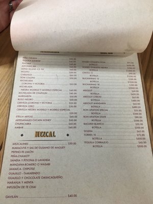 Menu photo 3 Los Cuerudos Oaxaca, OAX