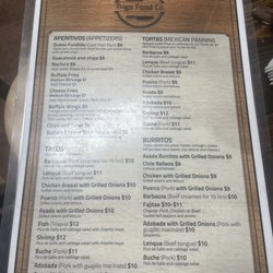 Trigo food - Menu