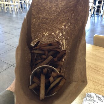 Five Guys - Regular fries. Fills the bag - Burgers Near Me - Richmond, Virginia