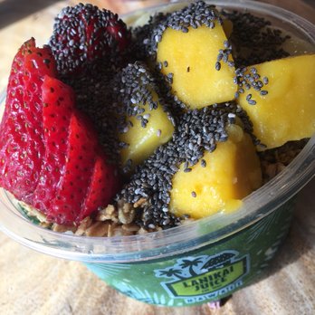 Lanikai Juice - Mana green bowl greens ginger banana spirulina stevia Top: granola strawberry mango banana chia seeds $8.25 - Juice Bars & Smoothies Near Me - Kailua, Hawaii Lanikai Juice - Mana green bowl greens ginger banana spirulina stevia Top: granola strawberry mango banana chia seeds $8.25 - Juice Bars & Smoothies Near Me - Kailua, Hawaii