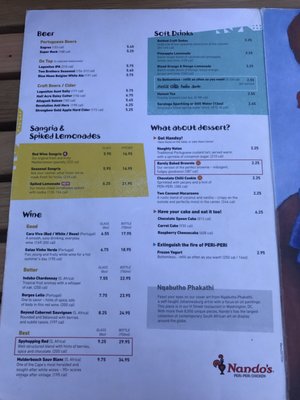 Menu photo 8 Nando's Peri-Peri Oakbrook, IL