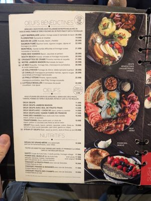 Menu photo 7 A.M. Déjeuner Dîner Boisbriand, QC