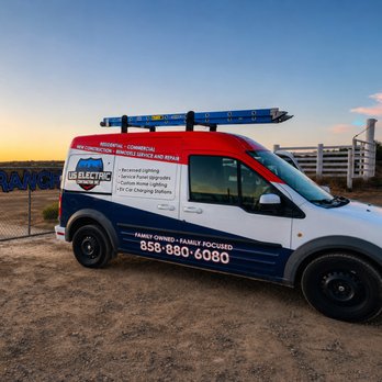 US Electric Contractor - Company Vehicle - Electricians Near Me - La Mesa, California US Electric Contractor - Company Vehicle - Electricians Near Me - La Mesa, California