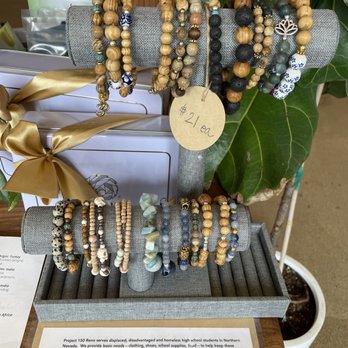 Pangolin Café - Wood and stone bracelets - Coffee & Tea Near Me - Reno, Nevada