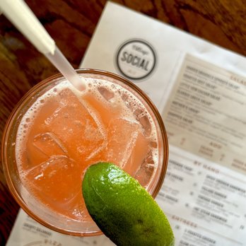 Village Social Kitchen & Bar - Blood Orange Margarita - Salad Near Me - Mount Kisco, New York Village Social Kitchen & Bar - Blood Orange Margarita - Salad Near Me - Mount Kisco, New York