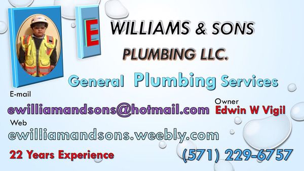 E Williams & Sons Plumbing Logo